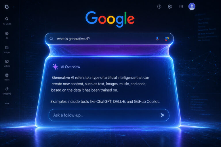 Google Shifts to AI Search interface overview