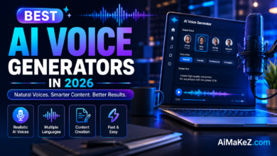 Best AI Voice Generators in 2026 featuring AI-powered voice synthesis software, text-to-speech technology, realistic voice generation, multilingual AI voices, and professional voiceover tools.